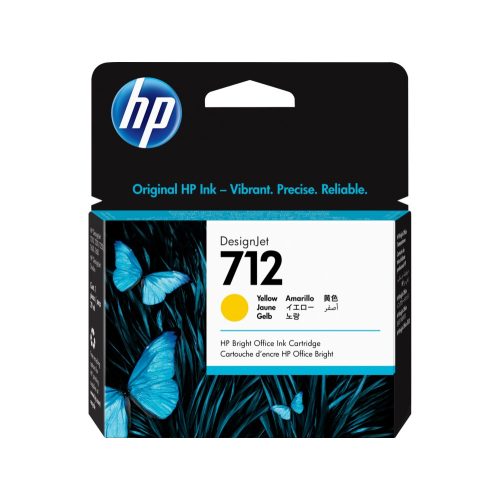 HP 712 Sárga 29ml festékpatron (Eredeti)