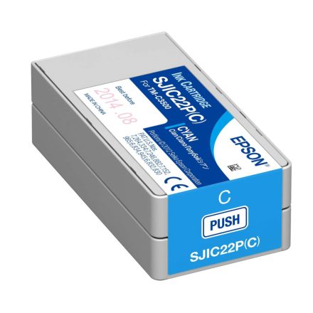 Epson SJIC22P C3500 Tintapatron Cyan 32,5ml