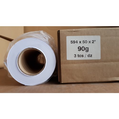 Mérnöki plotter papír 594mm x 50m tekercs 90g