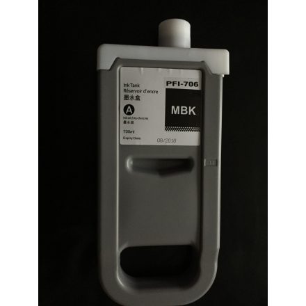 Canon PFI-706MBK Matte Black tinta 700ml. Utángyártott.