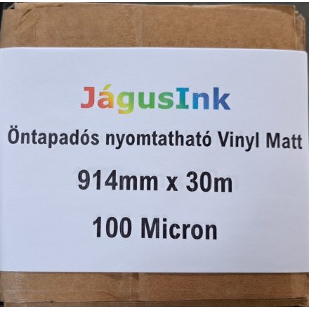 Öntapadós nyomtatható  Vinyl Matt fólia 100 mic. 914mm x 30m